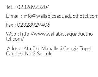Wallabies Aquaduct Hotel iletiim bilgileri